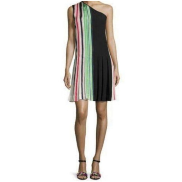 Diane Von Furstenberg Pleated Ribbon Dress - Picture 1 of 8